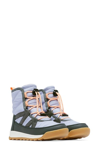 Shop Sorel Kids' Whitney™ Ii Short Waterproof Insulated Boot In Twilight/ Grill