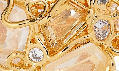 Shop Zimmermann Crystal Swirl Ring In Gold/ Transparent Quartz