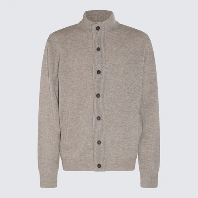 Barbour Maglia Essential Patch Zip Grigio In Stone