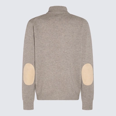 Barbour Maglia Essential Patch Zip Grigio In Stone