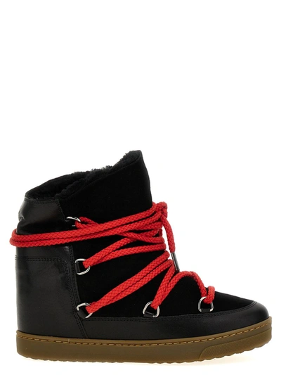 Shop Isabel Marant 'nowles' Ankle Boots In Black