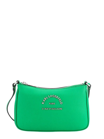 Shop Karl Lagerfeld Shoulder Bag In Green