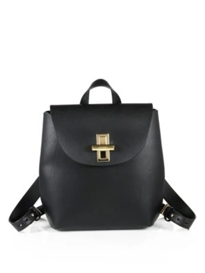 Jason Wu Suvi Classic Leather Bucket Bag In Black/gold