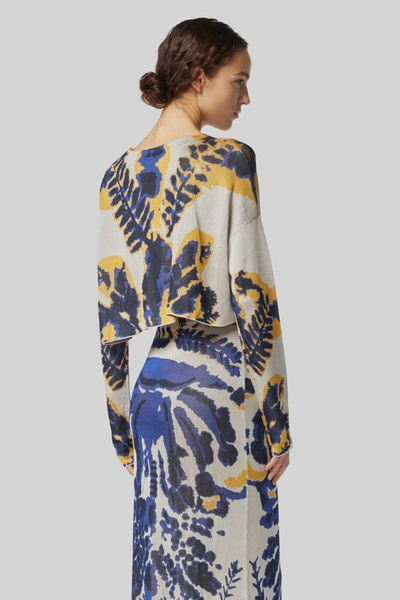 Shop Altuzarra 'kimolos' Sweater In Papyrus Rorschach Jacquard