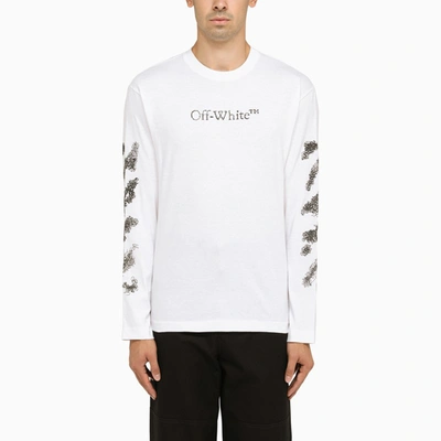Shop Off-white ™ | White Long-sleeved T-shirt In Black