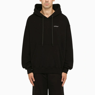 Shop Off-white ™ | Black Hoodie With Large Print