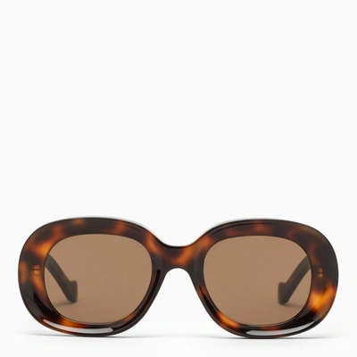 Shop Loewe Oversize Tortoiseshell Sunglasses In Brown