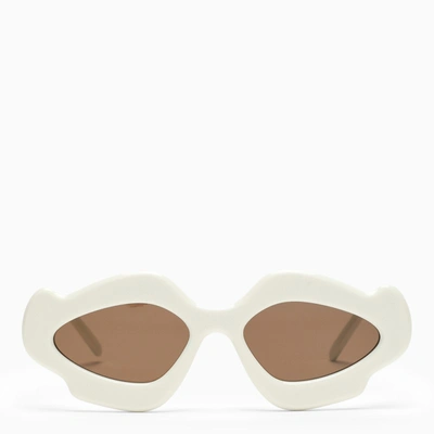 Shop Loewe | White Acetate Sunglasses