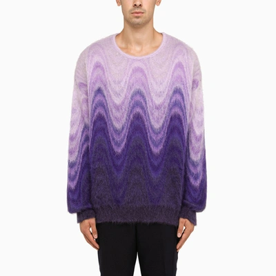 Shop Etro | Purple Mohair Crew-neck Sweater