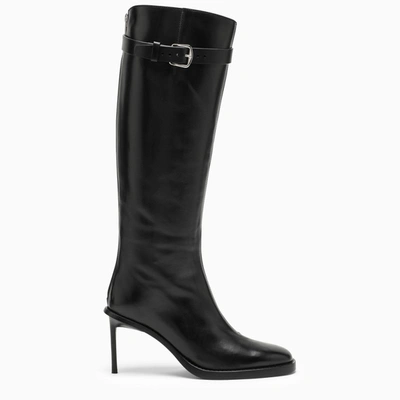 Shop Ann Demeulemeester | High Black Leather Boot
