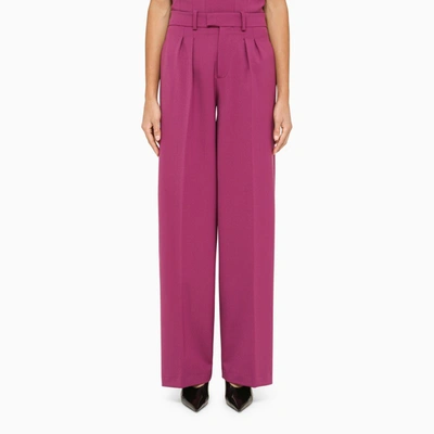 Shop Federica Tosi | High-waisted Peony Trousers In Pink