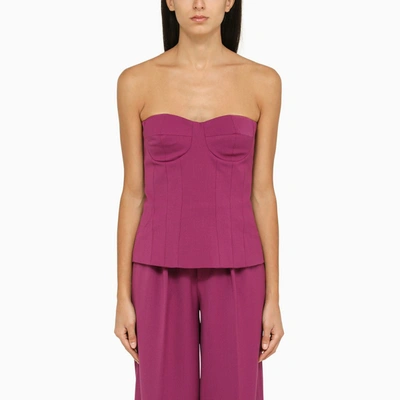 Shop Federica Tosi | Wool-blend Peony Top In Pink