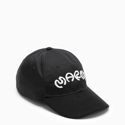 Shop Marni | Black Baseball Cap With Logo