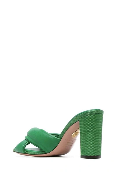 Shop Aquazzura Sandal In Green