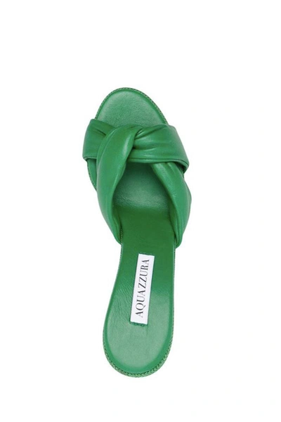 Shop Aquazzura Sandal In Green