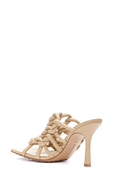 Bottega Veneta Stretch 90 Twist Leather Mules In Beige