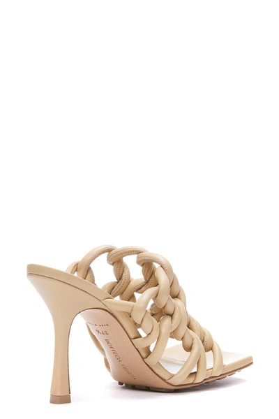 Bottega Veneta Stretch 90 Twist Leather Mules In Beige