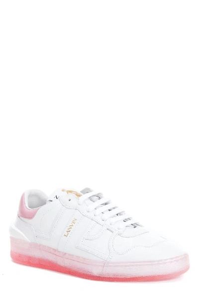 Lanvin Leather Clay Sneakers In White