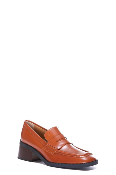 Tod's Woman Loafers Tan Size 8 Leather In Rust