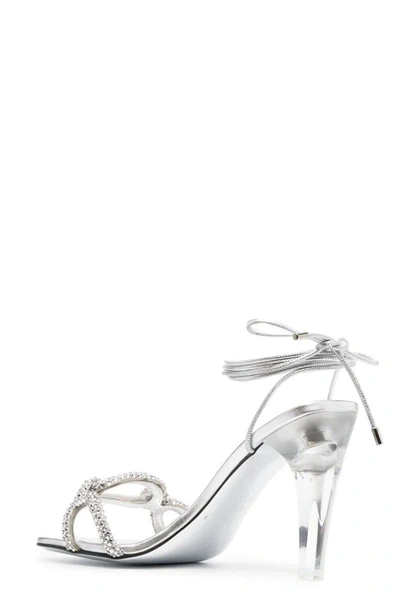 Shop Valentino Garavani Sandal In Silver