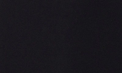 Betsy & Adam Crystal Mock Neck One-shoulder Gown In Black