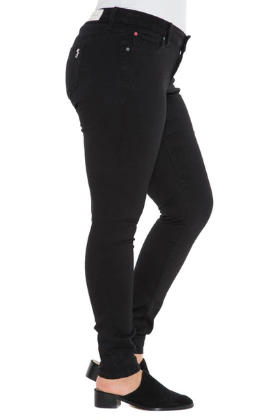 Slink Jeans 'the Skinny' Stretch Denim Jeans In Solid Black