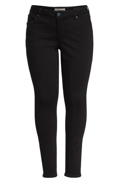 Slink Jeans 'the Skinny' Stretch Denim Jeans In Solid Black