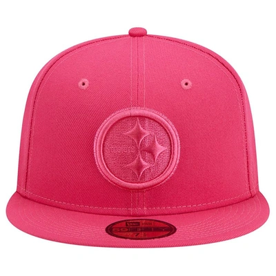 Shop New Era Pink Pittsburgh Steelers Color Pack 59fifty Fitted Hat