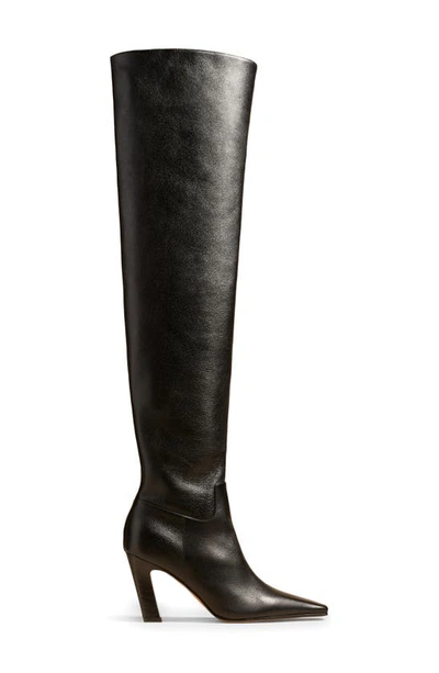 Shop Khaite Marfa Classic Thigh High Boot In Black