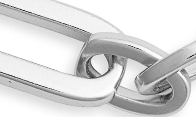 Shop Kendra Scott Heather Paper Clip Chain Bracelet In Silver