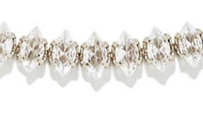Kendra Scott Larsan Cubic Zirconia Tennis Necklace In Silver