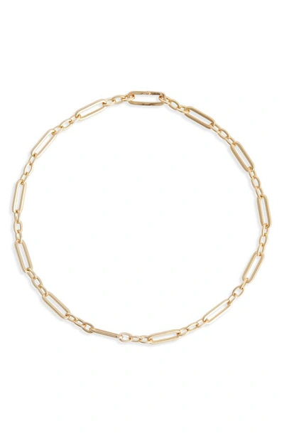 Shop Kendra Scott Heather Paperclip Chain Bracelet In Gold