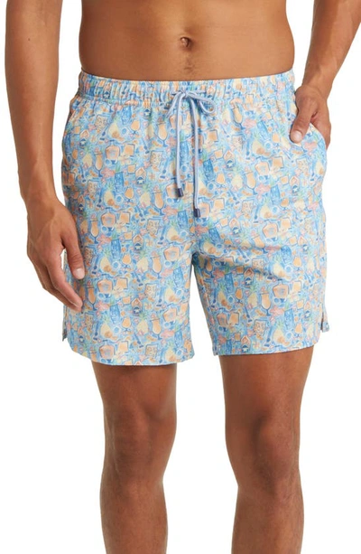 Peter Millar Men's Tiki Time Swim Trunks In Org Slice | ModeSens