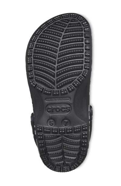 Shop Crocs Classic Digi Camo Clog In Black