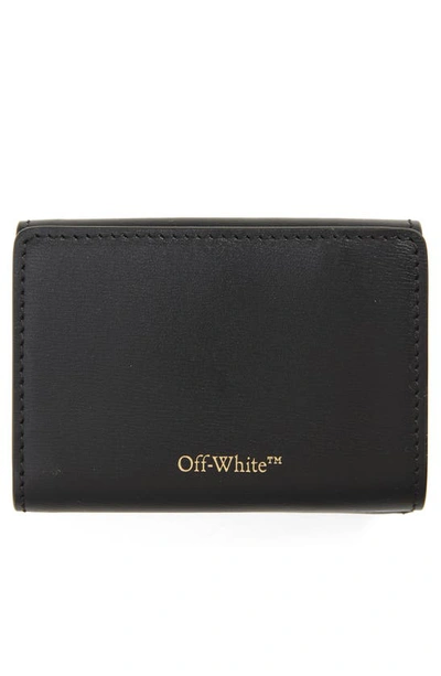 Shop Off-white Mini Jitney Leather Wallet In Black