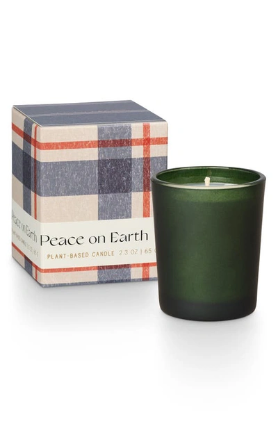 Illume ® Peace On Earth Balsam & Cedar Votive Candle In Peach On Earth Green 2.3oz