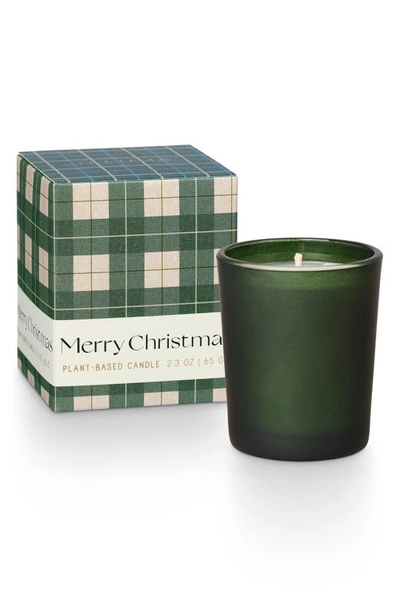 Illume ® Merry Christmas Balsam & Cedar Votive Candle In Merry Christmas Green 2.3oz
