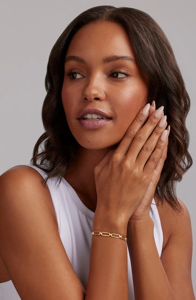 Lagos Signature Caviar Smooth Link Toggle Bracelet In Gold