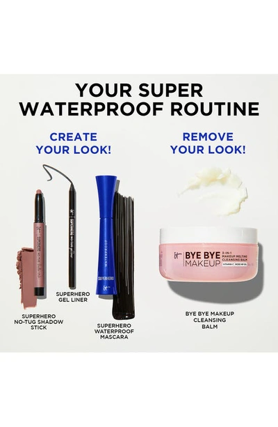 Shop It Cosmetics Superhero Volumizing Waterproof Mascara In Black