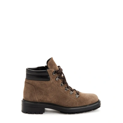 Aquatalia Liviana Weatherproof Suede Boot In Brown