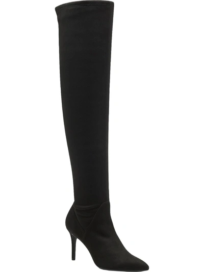 Shop Jessica Simpson Abrine Womens Solid Pull On Over-the-knee Boots In Black