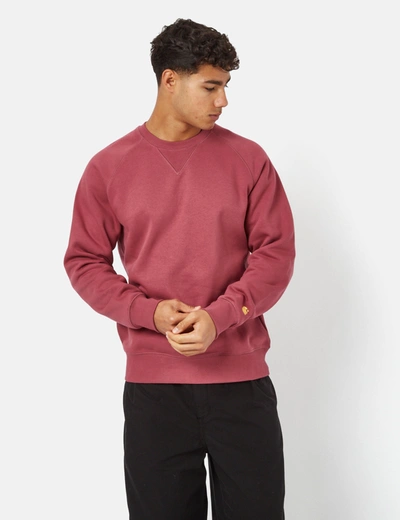 Shop Carhartt -wip Chase Sweatshirt In Red