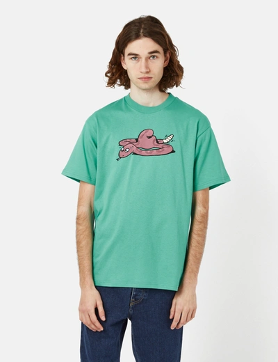 Shop Carhartt -wip Snek T-shirt (organic) In Green