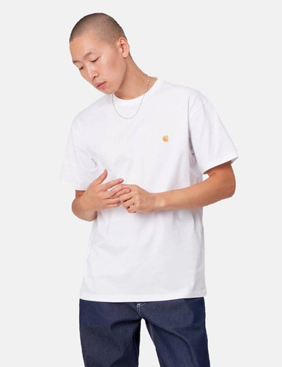 Shop Carhartt -wip Chase T-shirt In White