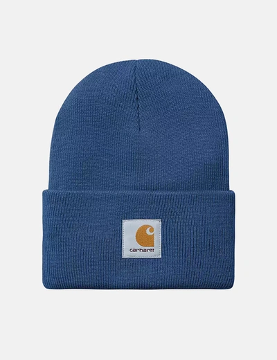 Shop Carhartt -wip Watch Beanie Hat In Blue