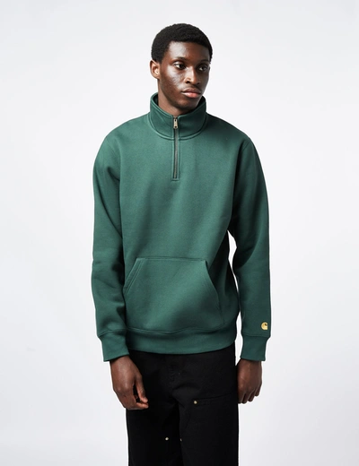 Carhartt -wip Chase Neck Zip Sweatshirt In Green | ModeSens