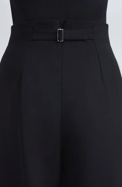 Lafayette 148 Petite Dalton Pant In Kindwool Nouveau Crepe In Black