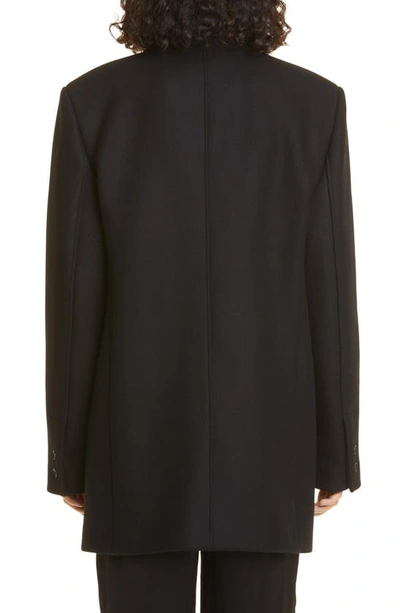 Shop Loulou Studio Koon Double Breasted Wool & Cashmere Blend Blazer In Black