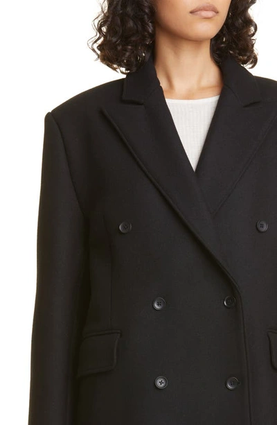 Shop Loulou Studio Koon Double Breasted Wool & Cashmere Blend Blazer In Black