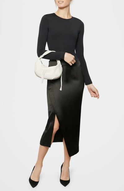 Shop Aimee Kestenberg Mini Roxbury Leather Top Handle Bag In Vanilla Ice